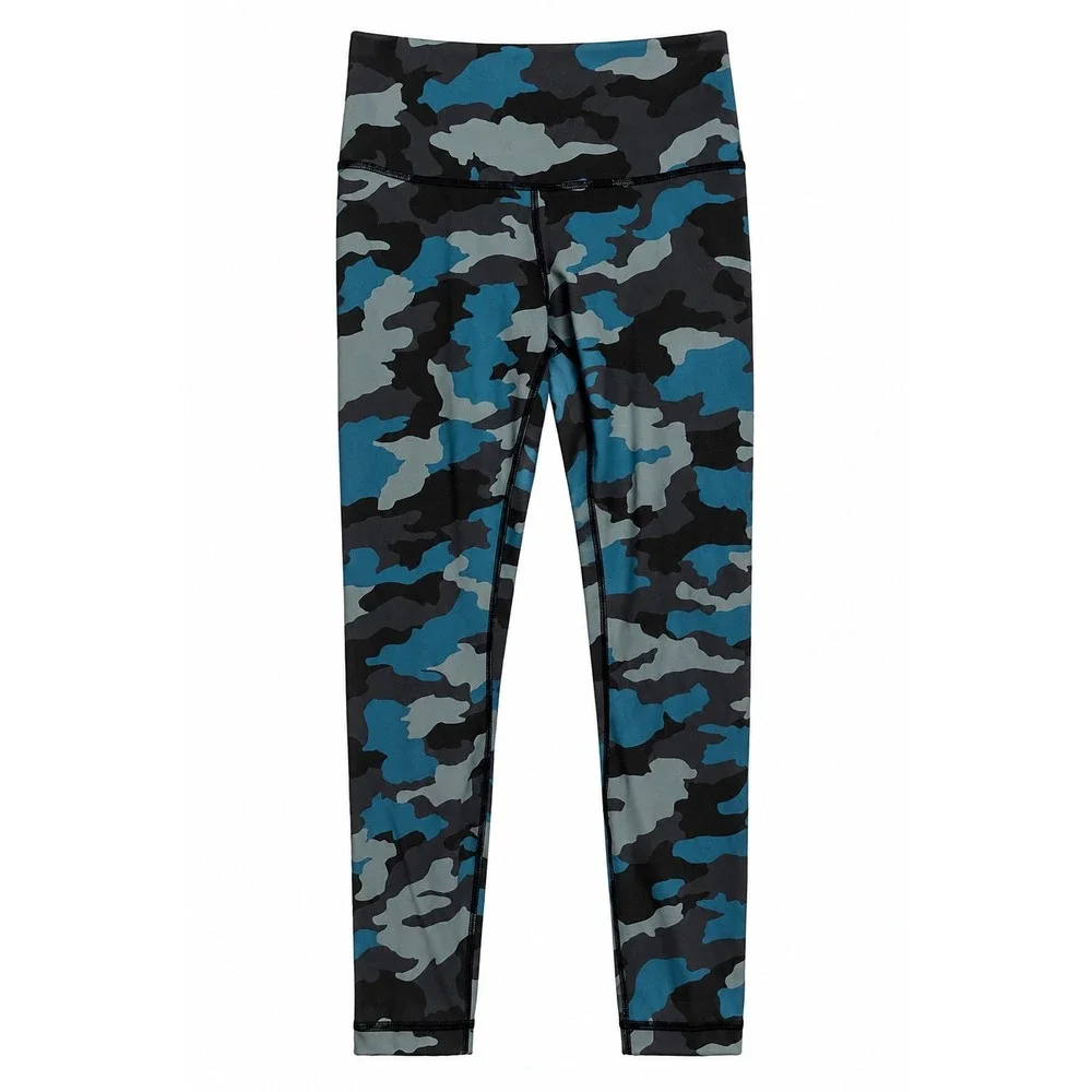 Lululemon Wunder Under HR Tight 25 Size 6 Heritage Camo Tidewater Teal Multi